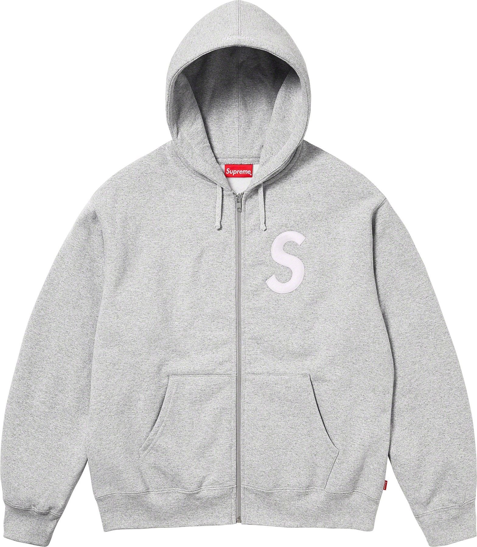 S Logo Zip Up Hooded Sweatshirt view 14